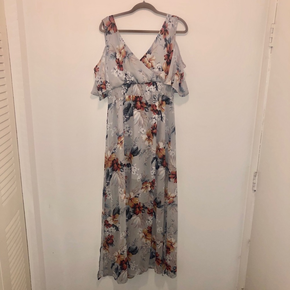 Hawaiian print dress